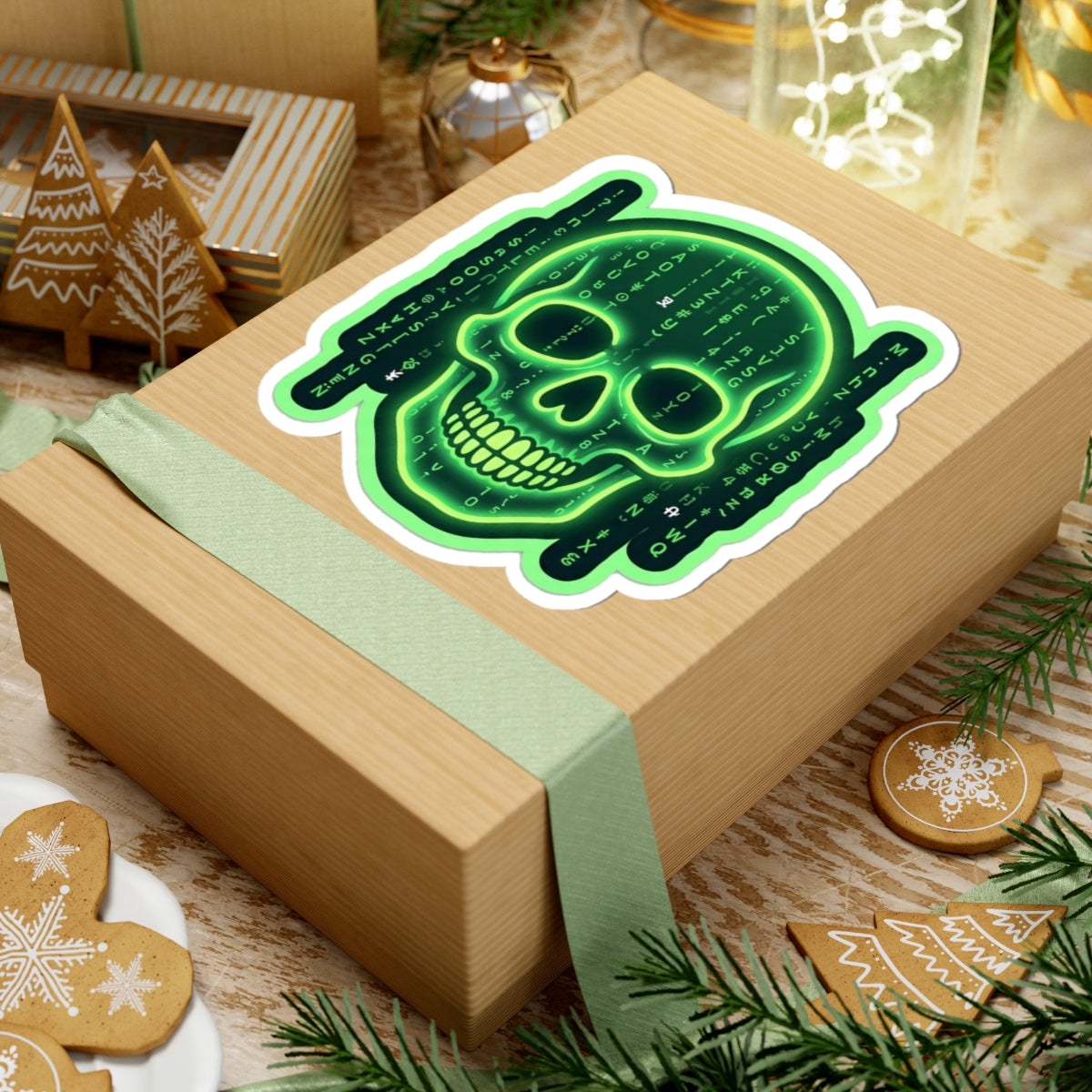Neon Skull Sticker - Dr. Frank's Garage