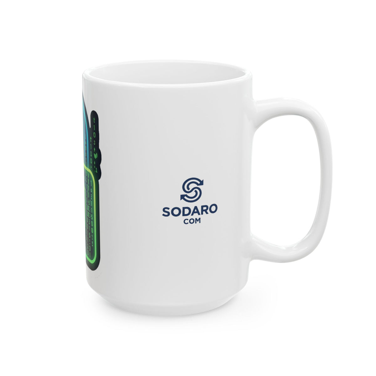 Neon Padlock Mug - Dr. Frank's Garage
