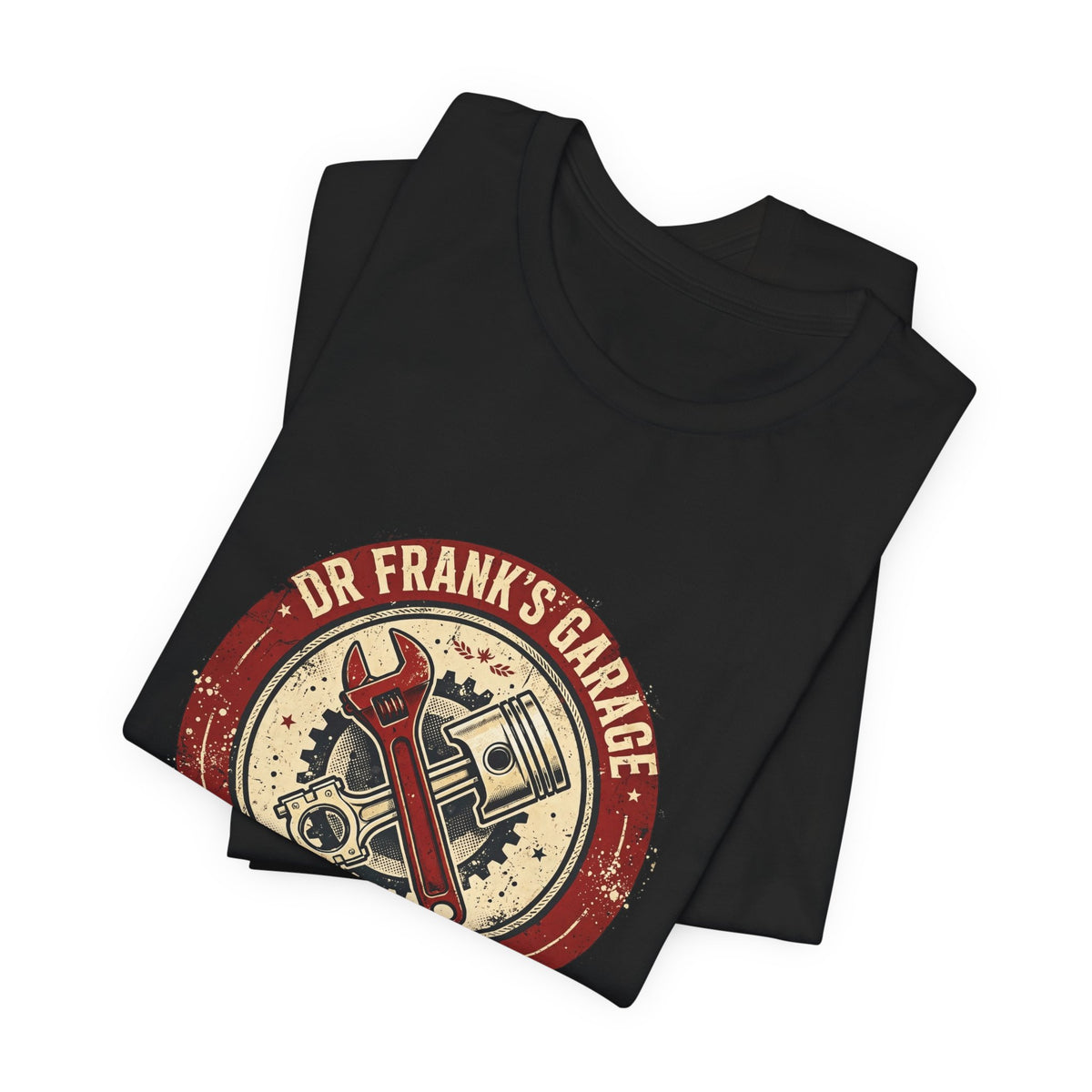 Vintage Badge Garage unisex tee with chest badge print, image 9