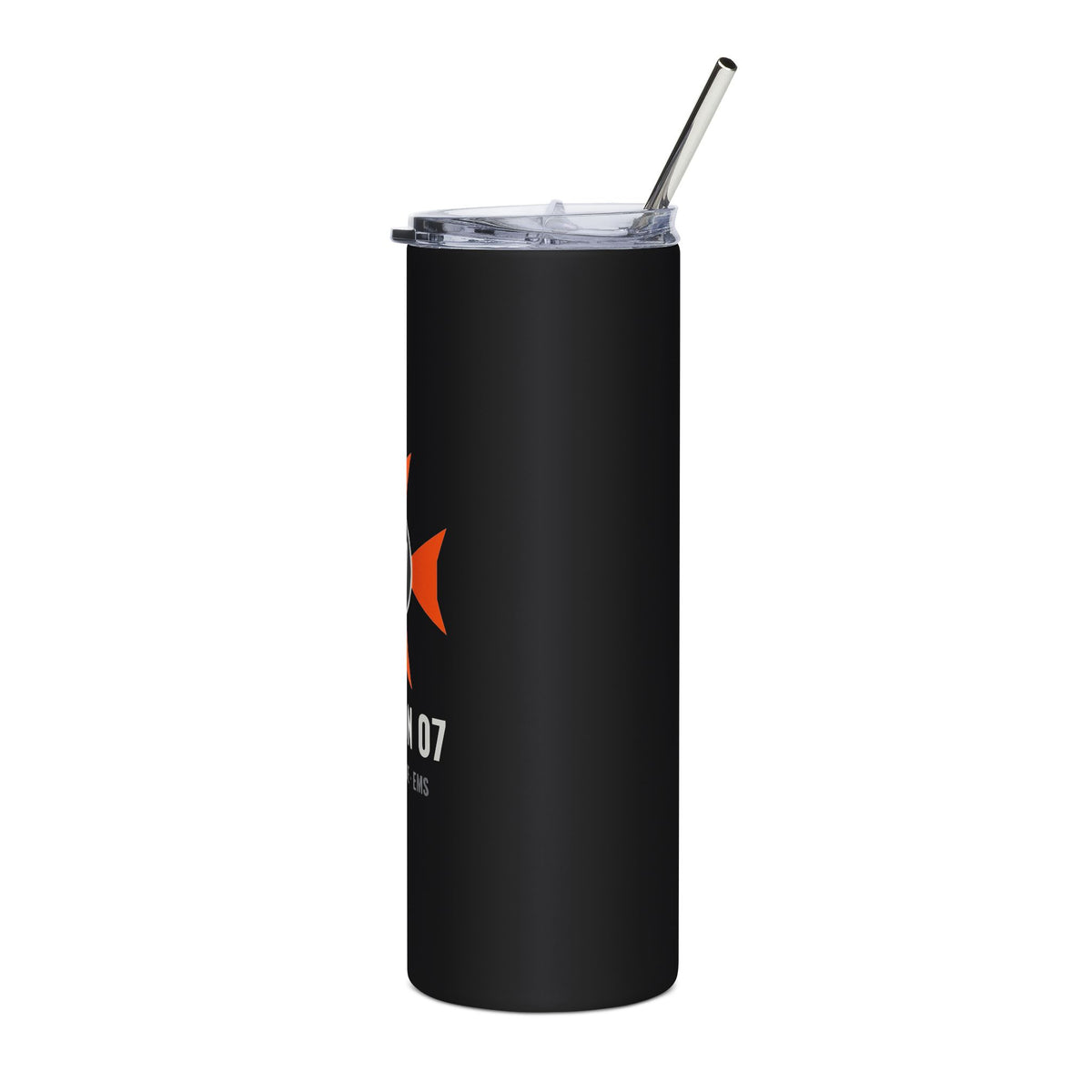 Station 07 Tumbler in Black – Public Safety line by Dr. Frank's Garage, view 4