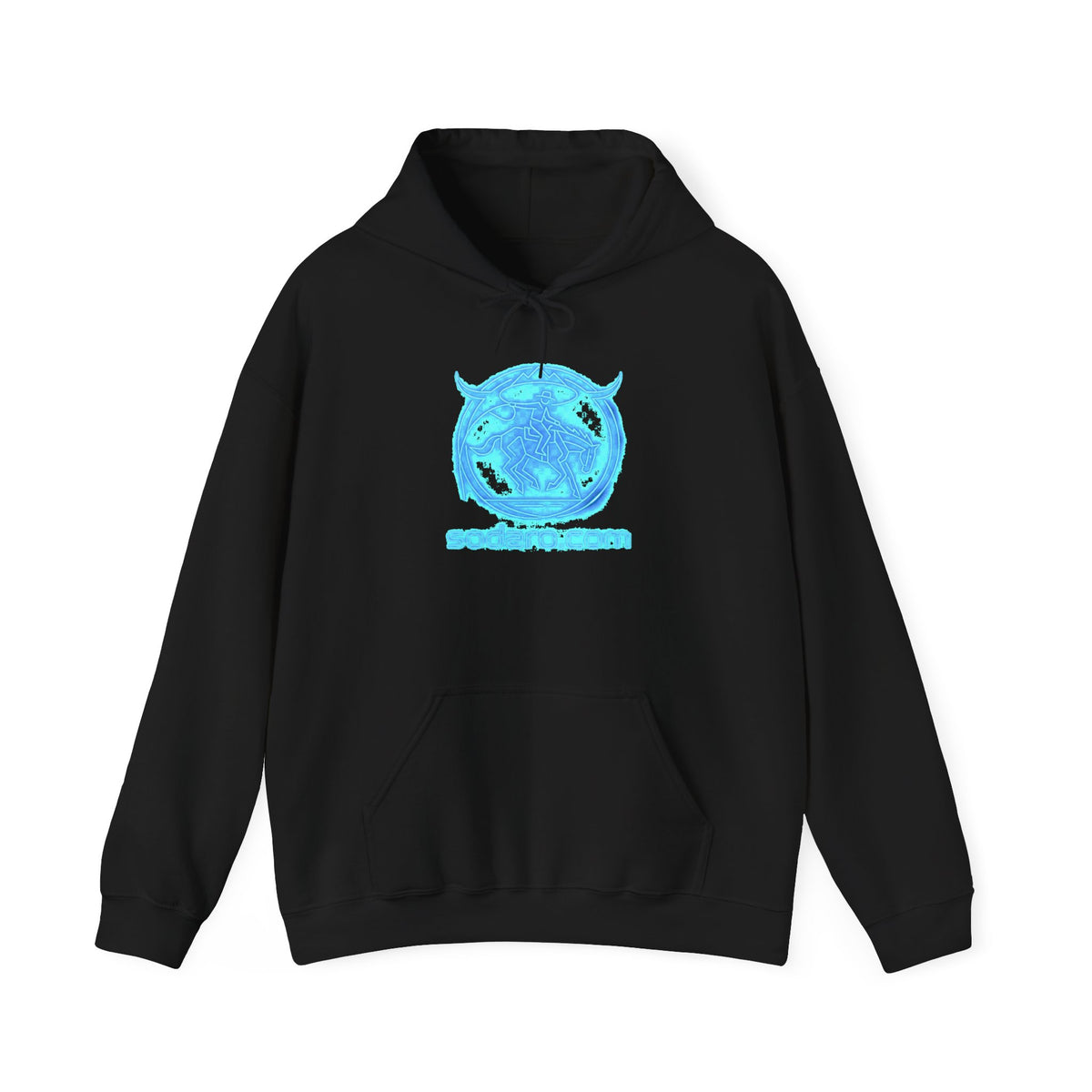 SHT Ranch neon blue bronc rider hoodie, sodaro.com