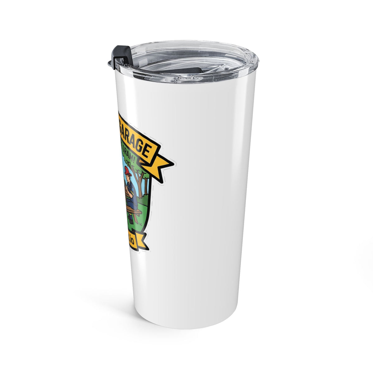 We Do It For The Gram 20oz tumbler, first responder badge