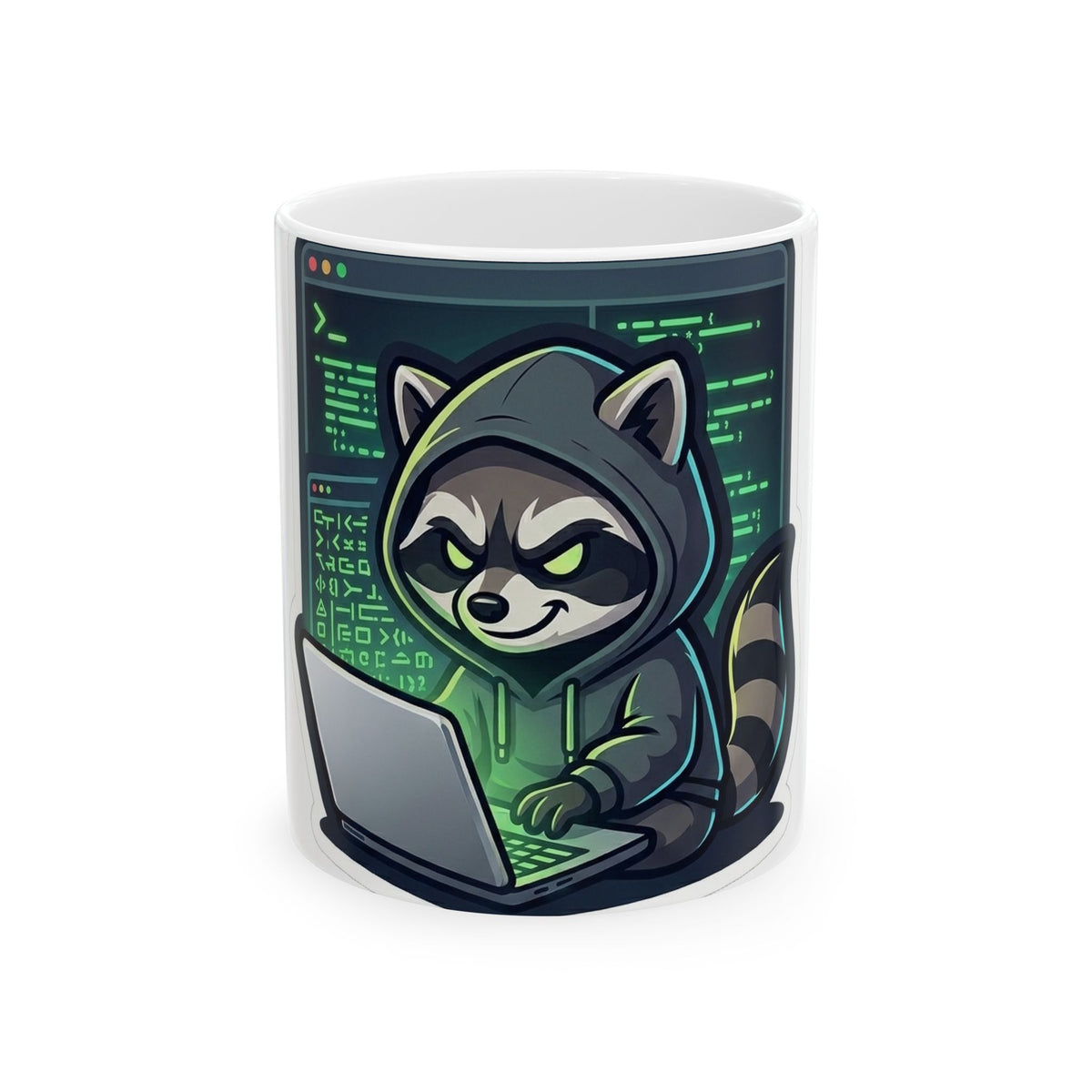 Hacker Raccoon Mug - Dr. Frank's Garage