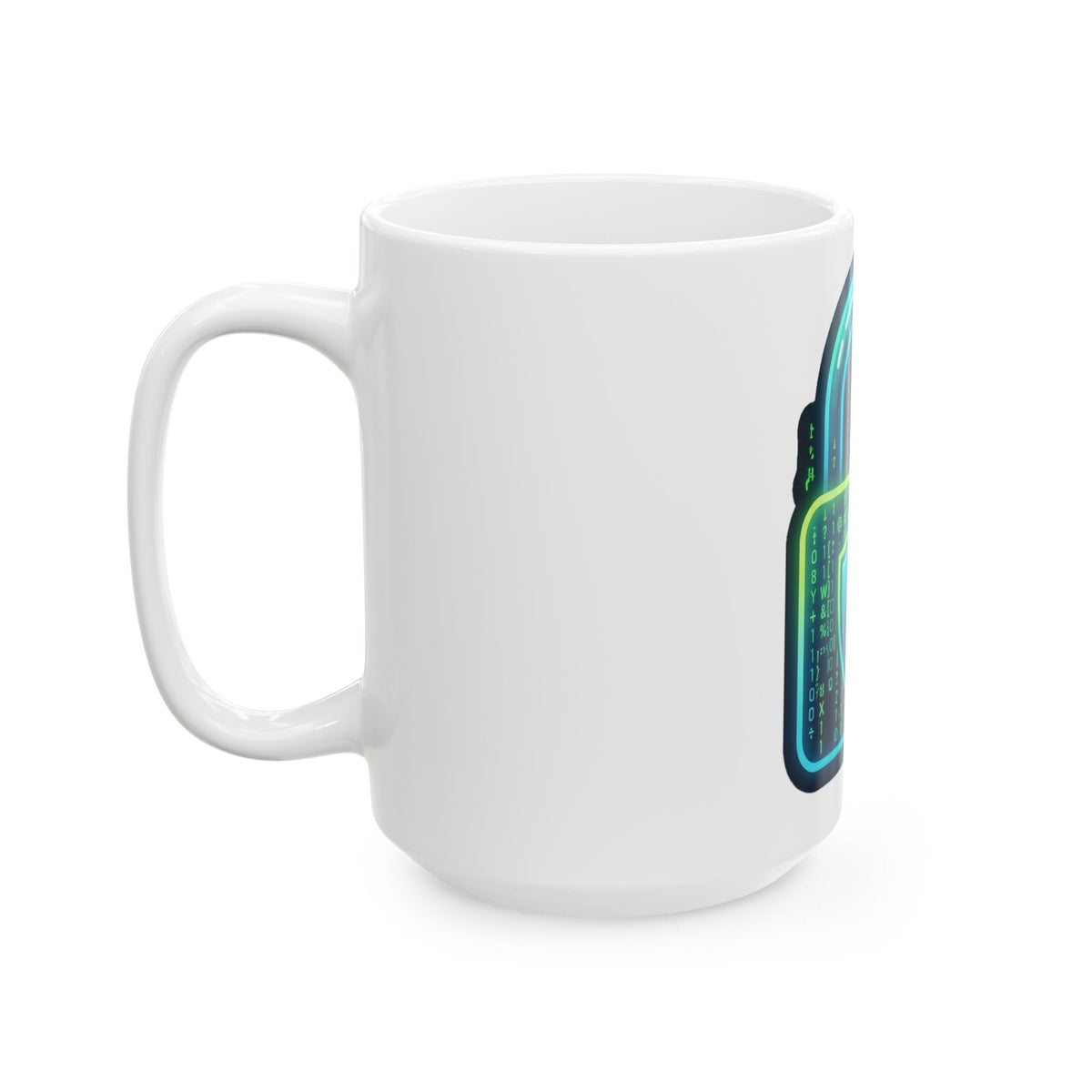 Neon Padlock Mug - Dr. Frank's Garage