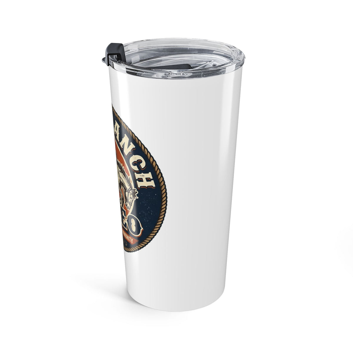 Daily Ranch Rodeo badge 20oz tumbler with bronc rider