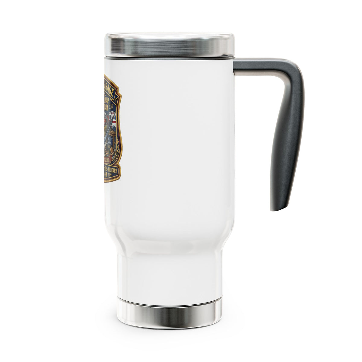 Tactical Nap Response Team 14oz Travel Mug - Dr. Frank's Garage, image 4