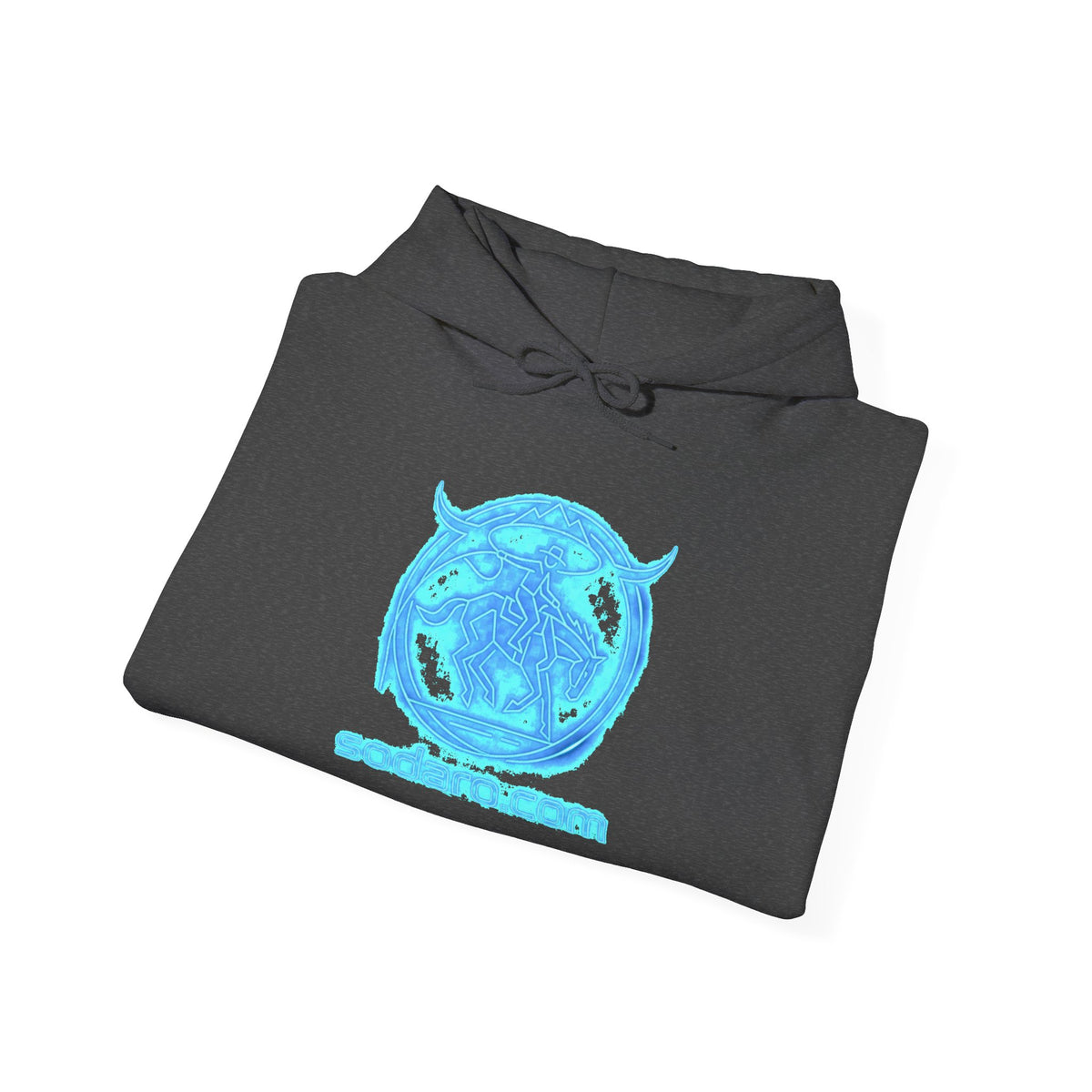 SHT Ranch neon blue bronc rider hoodie, sodaro.com
