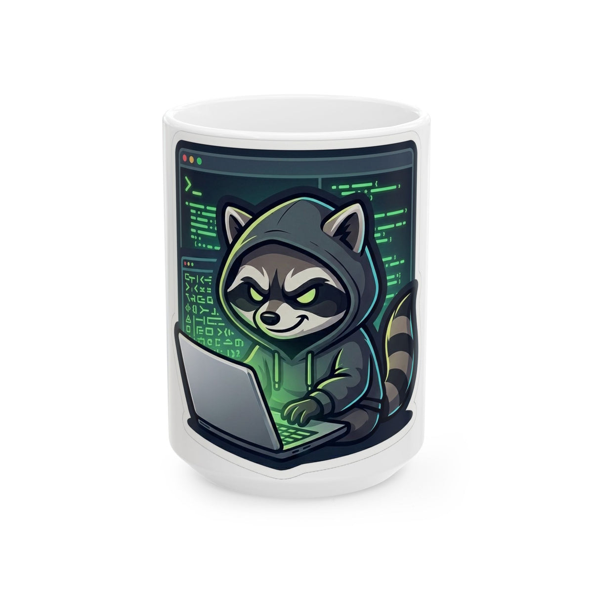 Hacker Raccoon Mug - Dr. Frank's Garage