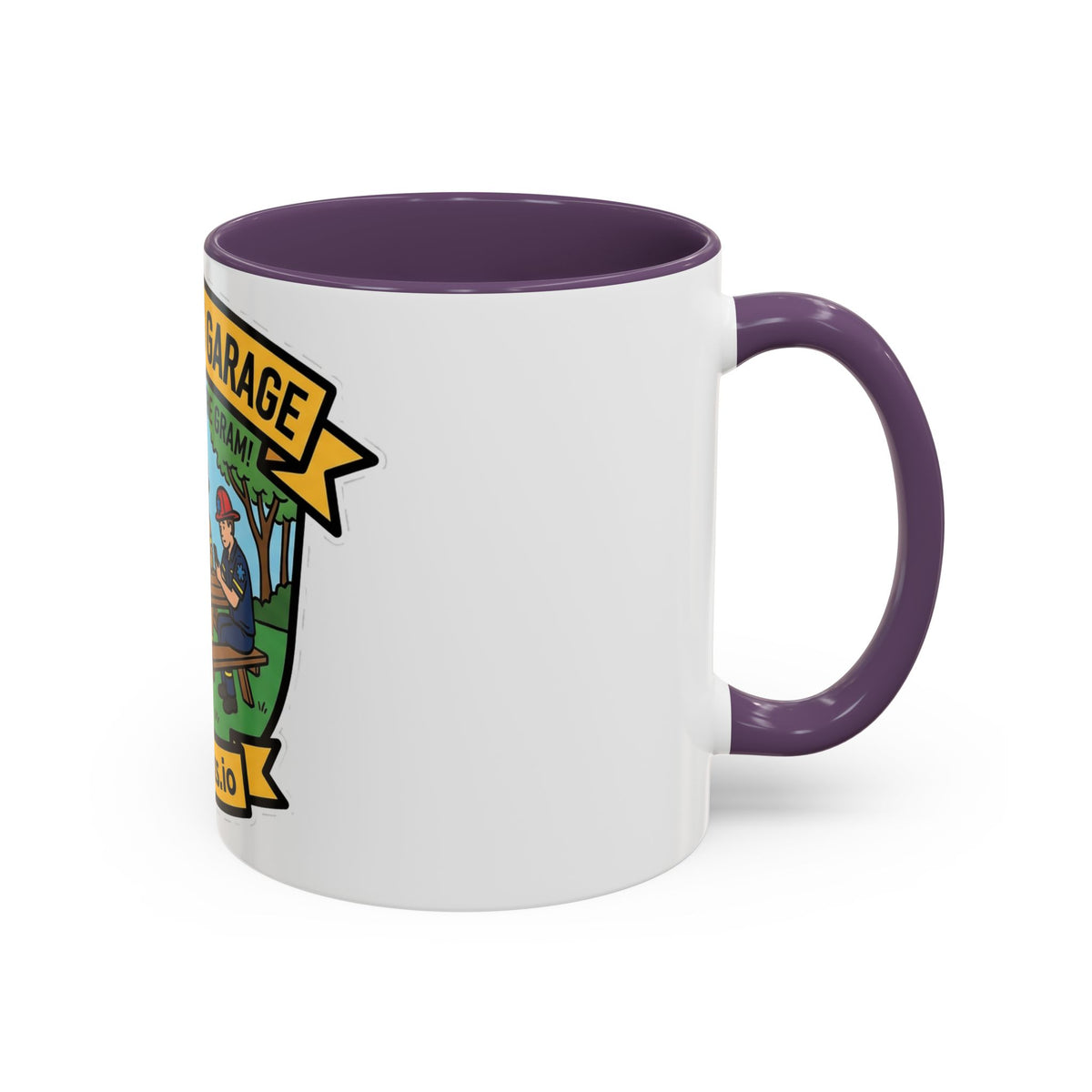 We Do It For The Gram ceramic mug with cop, firefighter and EMT