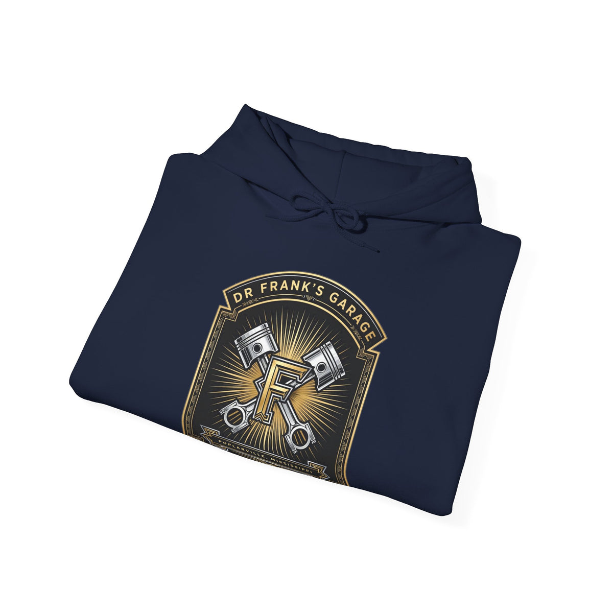 Gilded Pistons Garage Hoodie - Dr. Frank's Garage, image 9