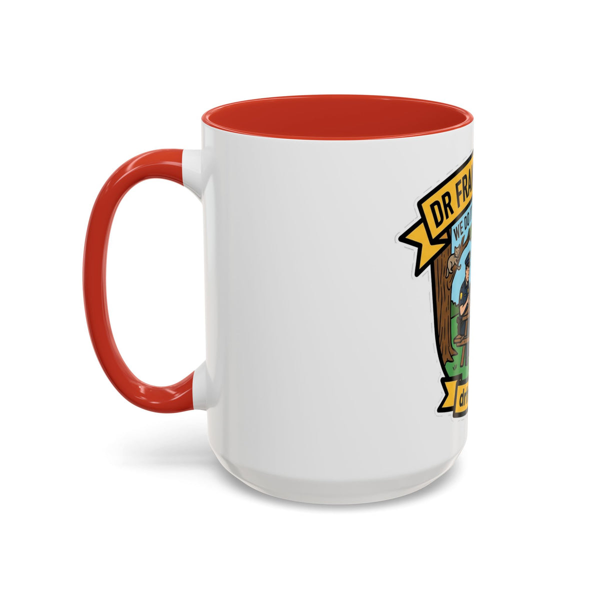 We Do It For The Gram ceramic mug with cop, firefighter and EMT