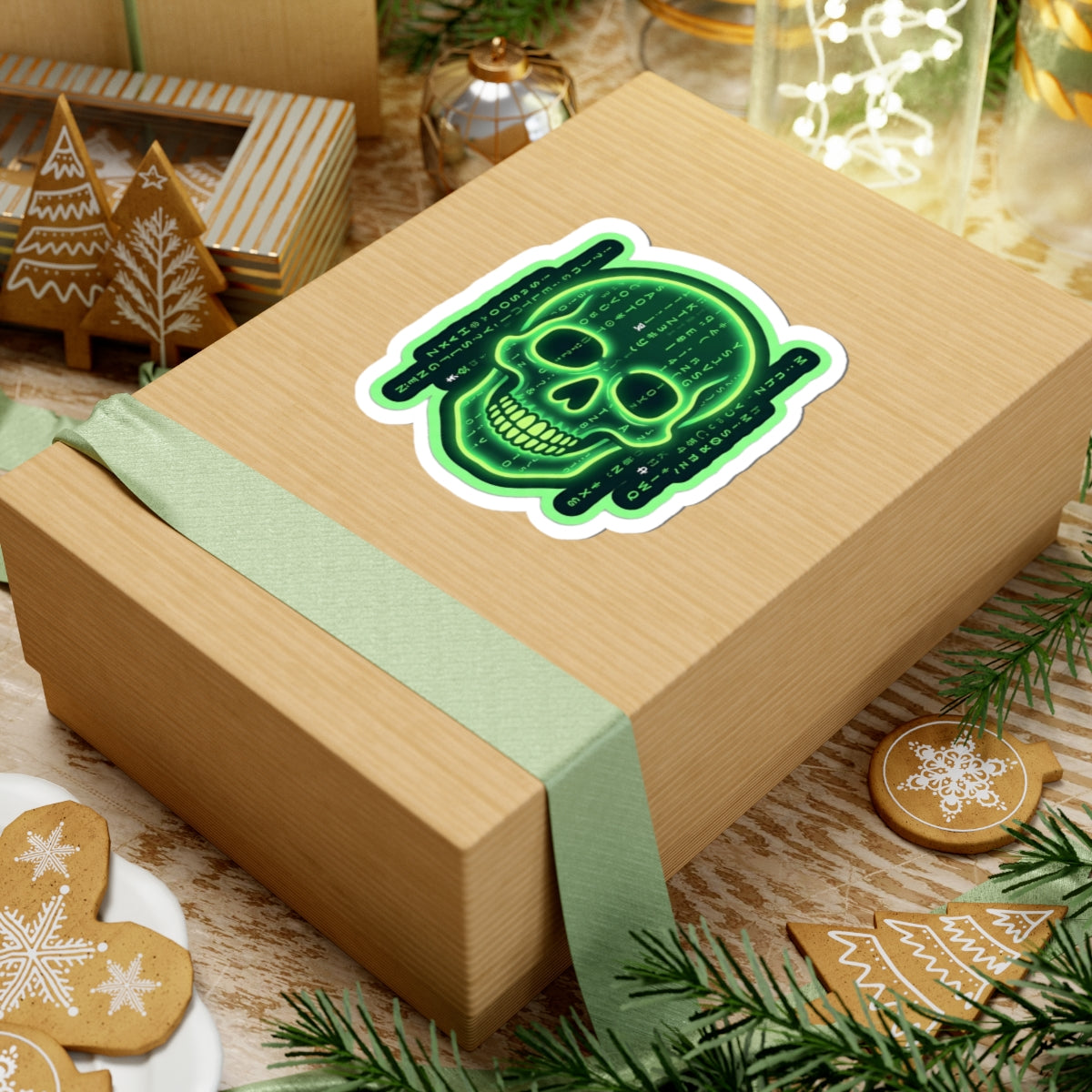Neon Skull Sticker - Dr. Frank's Garage