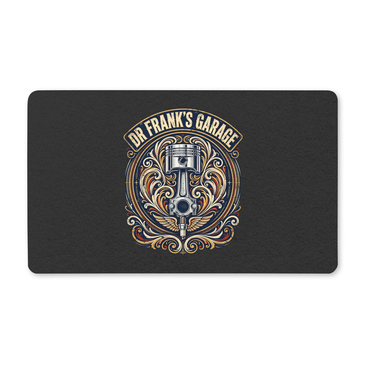 Winged Piston Garage Doormat