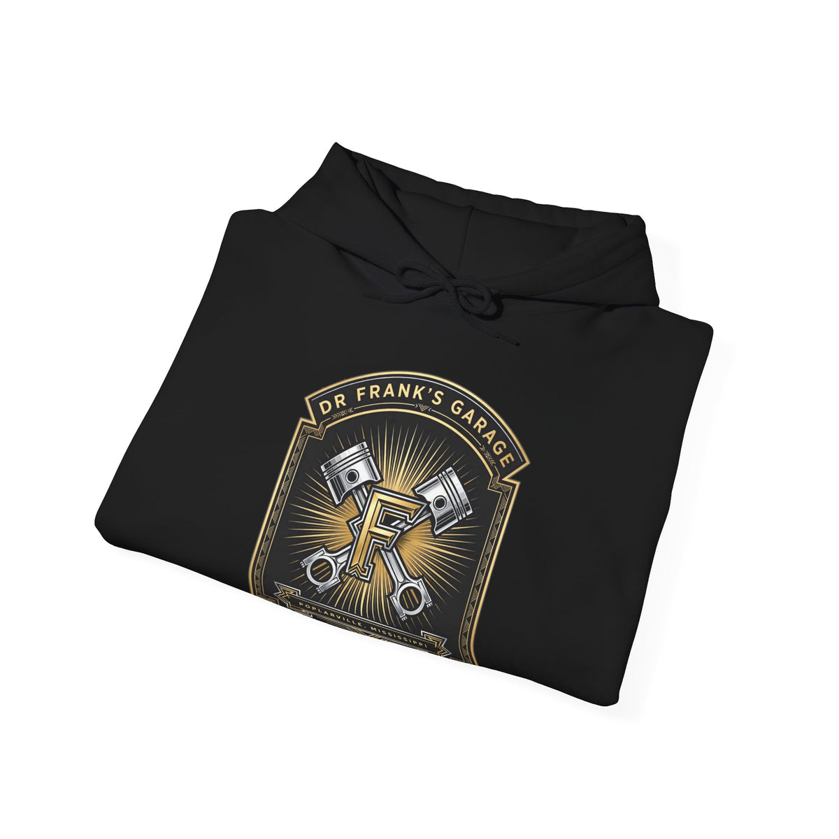 Gilded Pistons Garage Hoodie - Dr. Frank's Garage, image 6