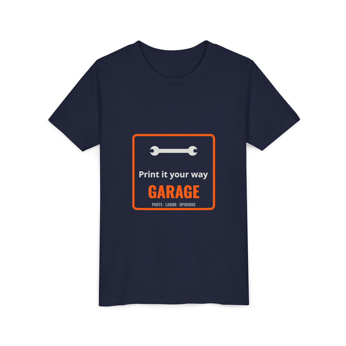Personalized "___'s Garage" Youth Tee
