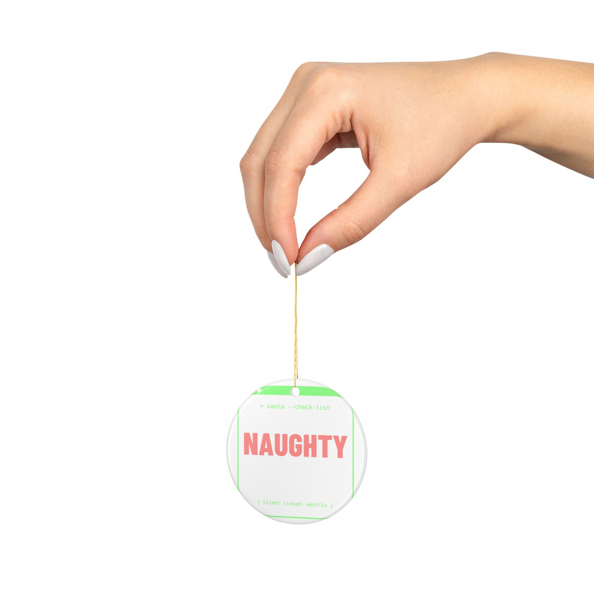 Naughty List Error 403 IT Christmas Ornament - Dr. Frank's Garage, image 2