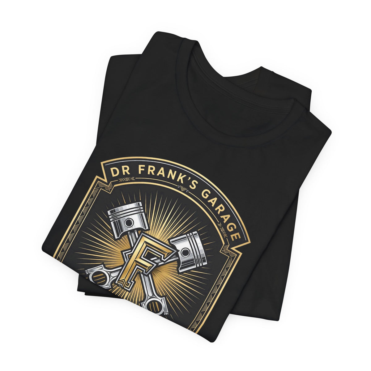 Gilded Pistons Garage Tee - Dr. Frank's Garage, image 5