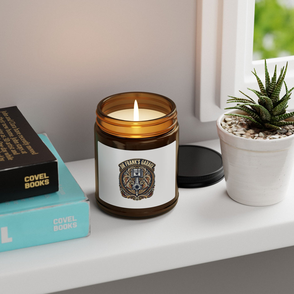 Winged Piston Holiday Candle in Amber – Garage Wear line by Dr. Frank's Garage, view 4