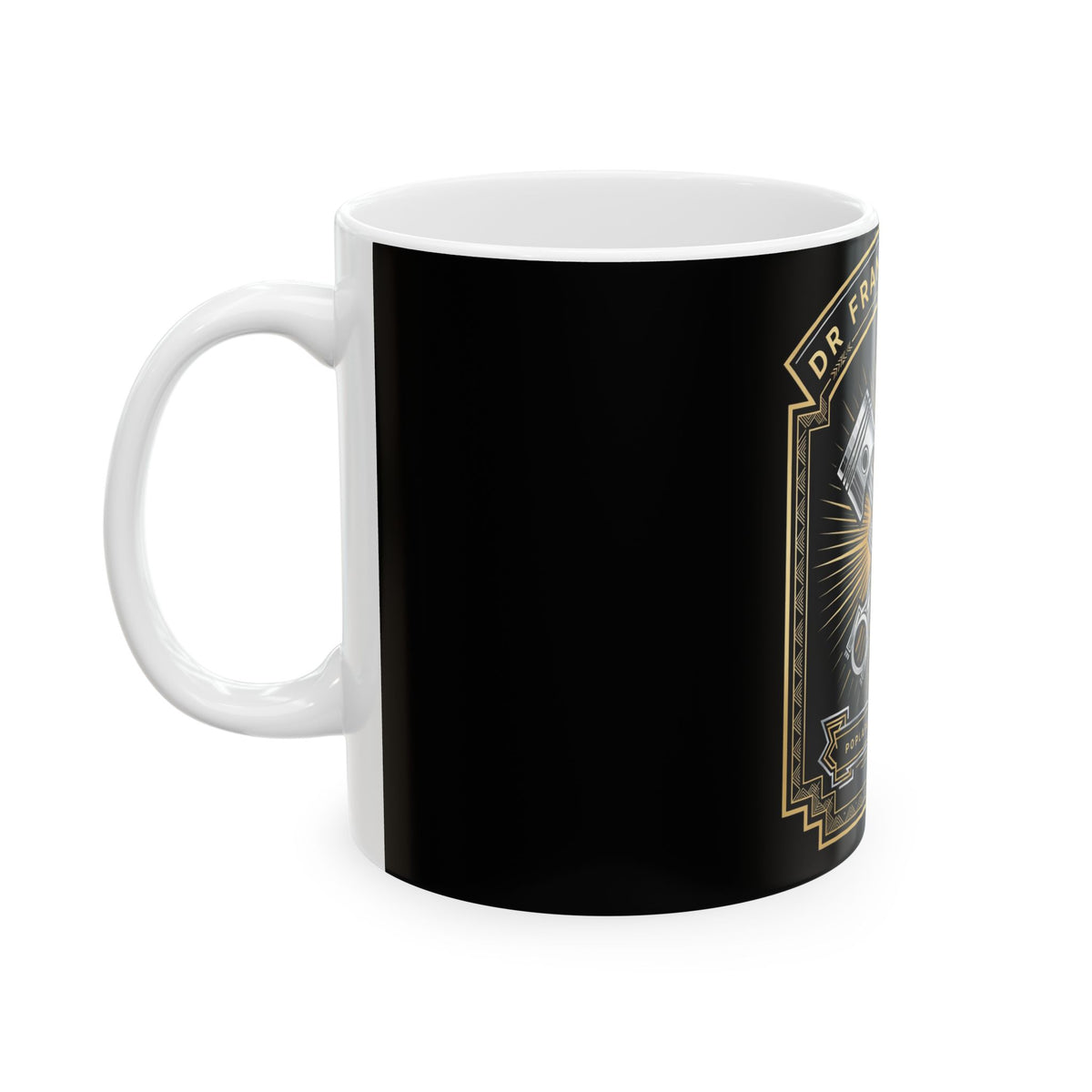 Gilded Pistons Garage Mug - Dr. Frank's Garage, image 4