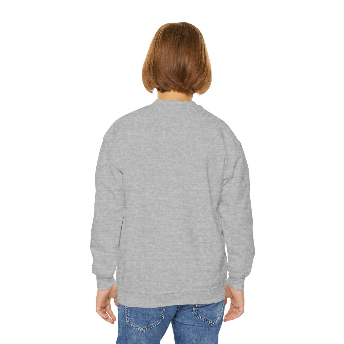 Your Kid's Drawing Youth Fleece Crewneck – Finders Keepers line by Dr. Frank's Garage, view 8