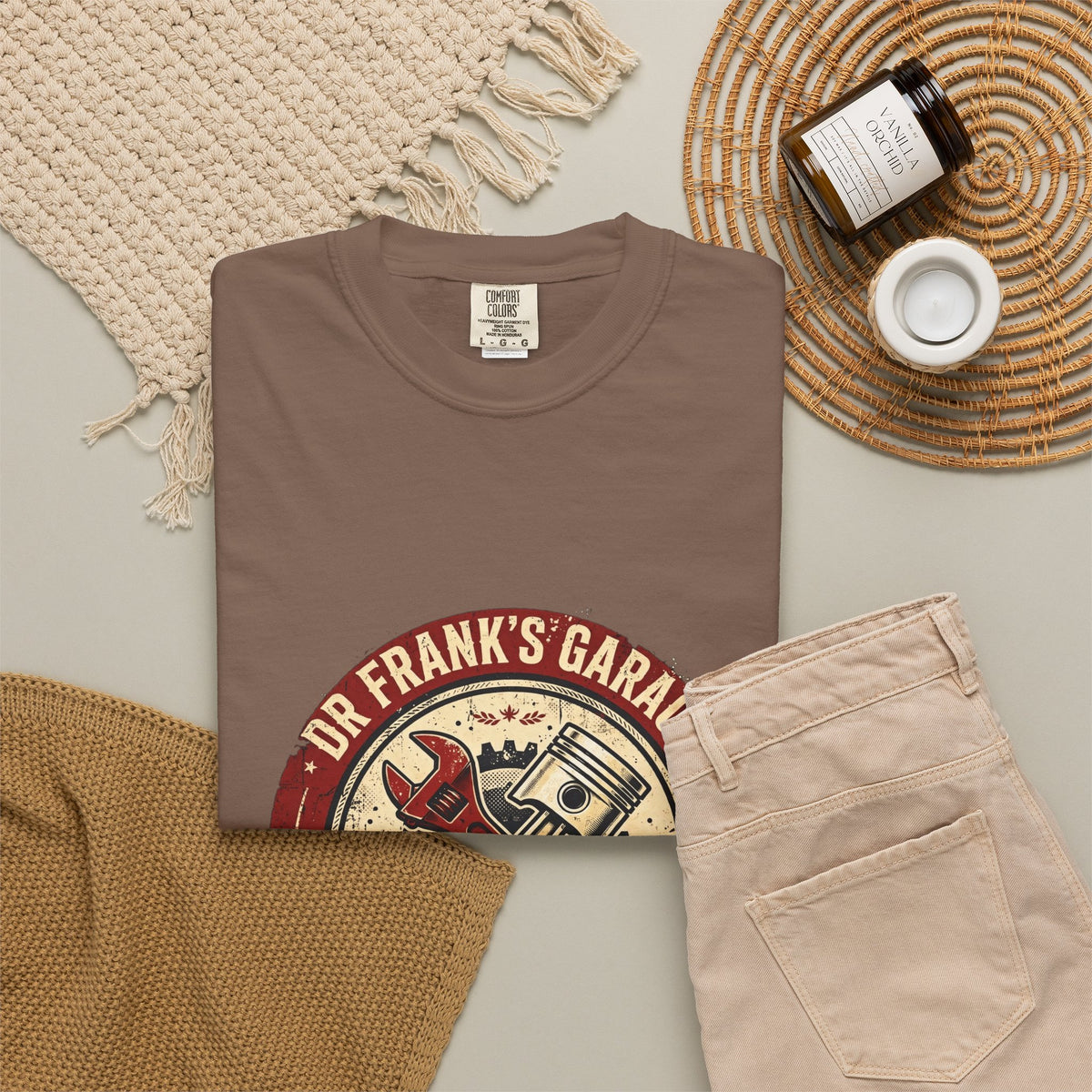 Vintage Badge Garage Garment-Dyed Tee - Dr. Frank's Garage, image 11