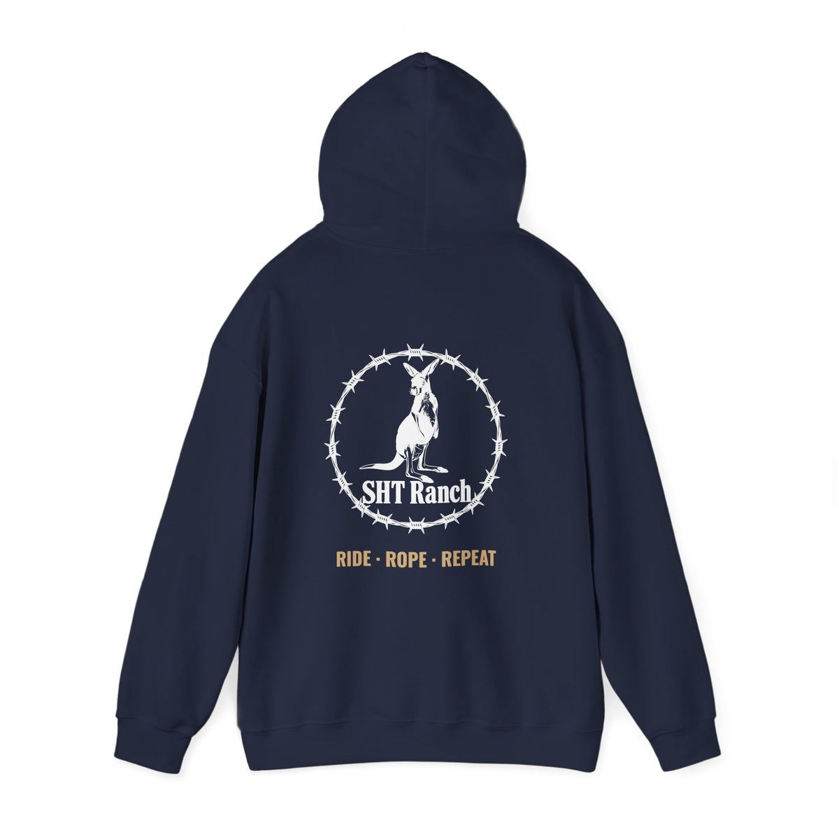 SHT Ranch Heavyweight Hoodie (Back Print) – SHT Ranch & Rodeo line by Dr. Frank's Garage, view 11