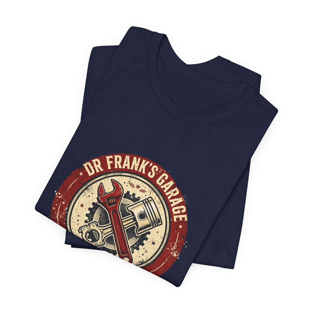 Vintage Badge Garage unisex tee with chest badge print, image 12