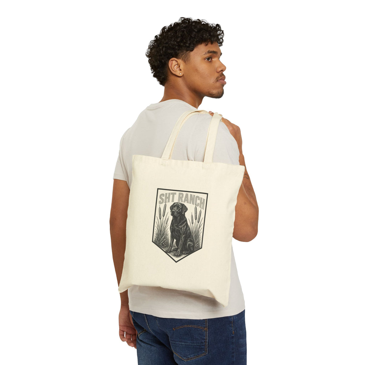 SHT Ranch Lab Tote Bag in Natural – SHT Ranch & Rodeo line by Dr. Frank's Garage, view 3