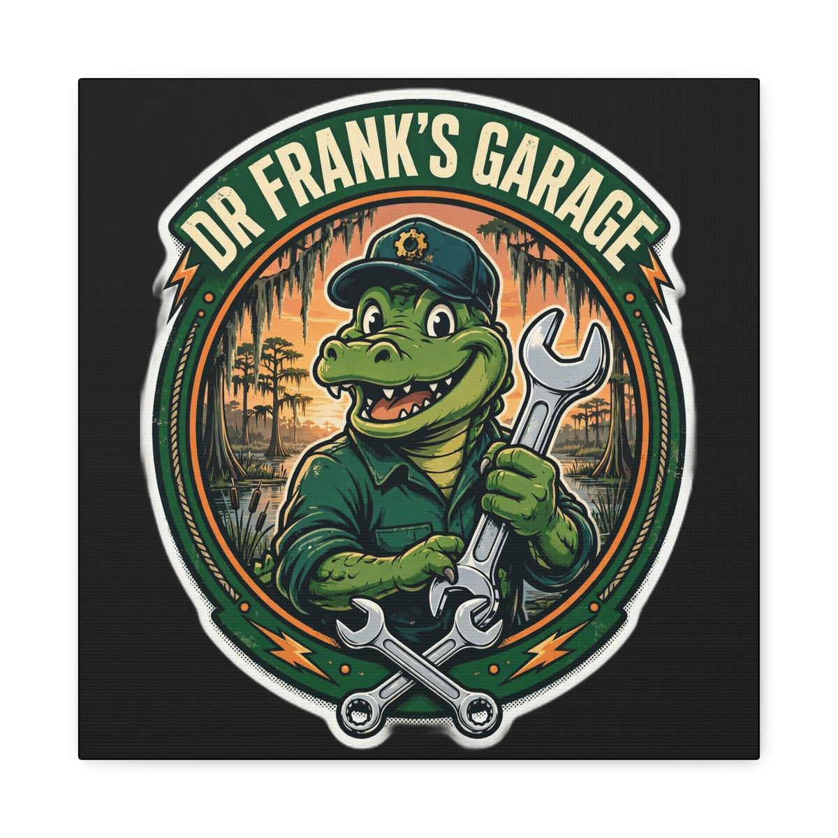 Swamp Gator Mechanic Canvas – Garage Wear line by Dr. Frank's Garage