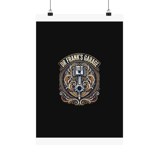 Winged Piston Poster - Dr. Frank's Garage