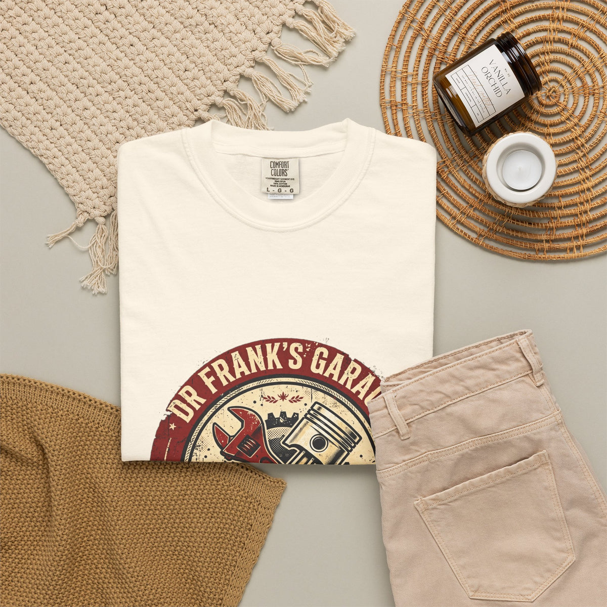 Vintage Badge Garage Garment-Dyed Tee - Dr. Frank's Garage, image 8