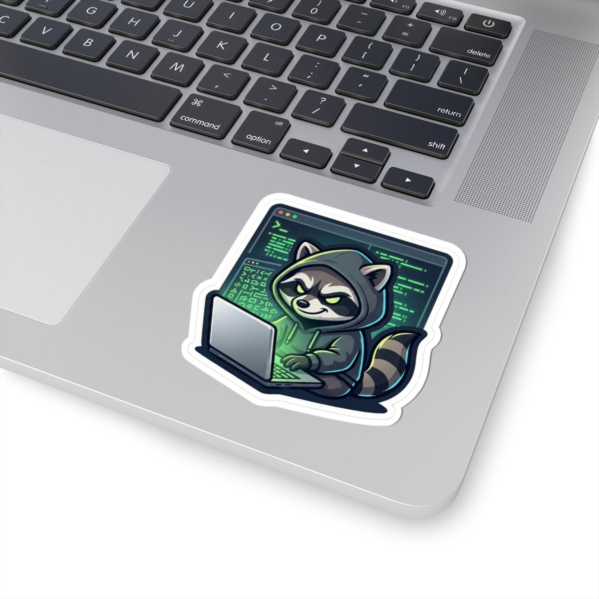 Hacker Raccoon Sticker - Dr. Frank's Garage