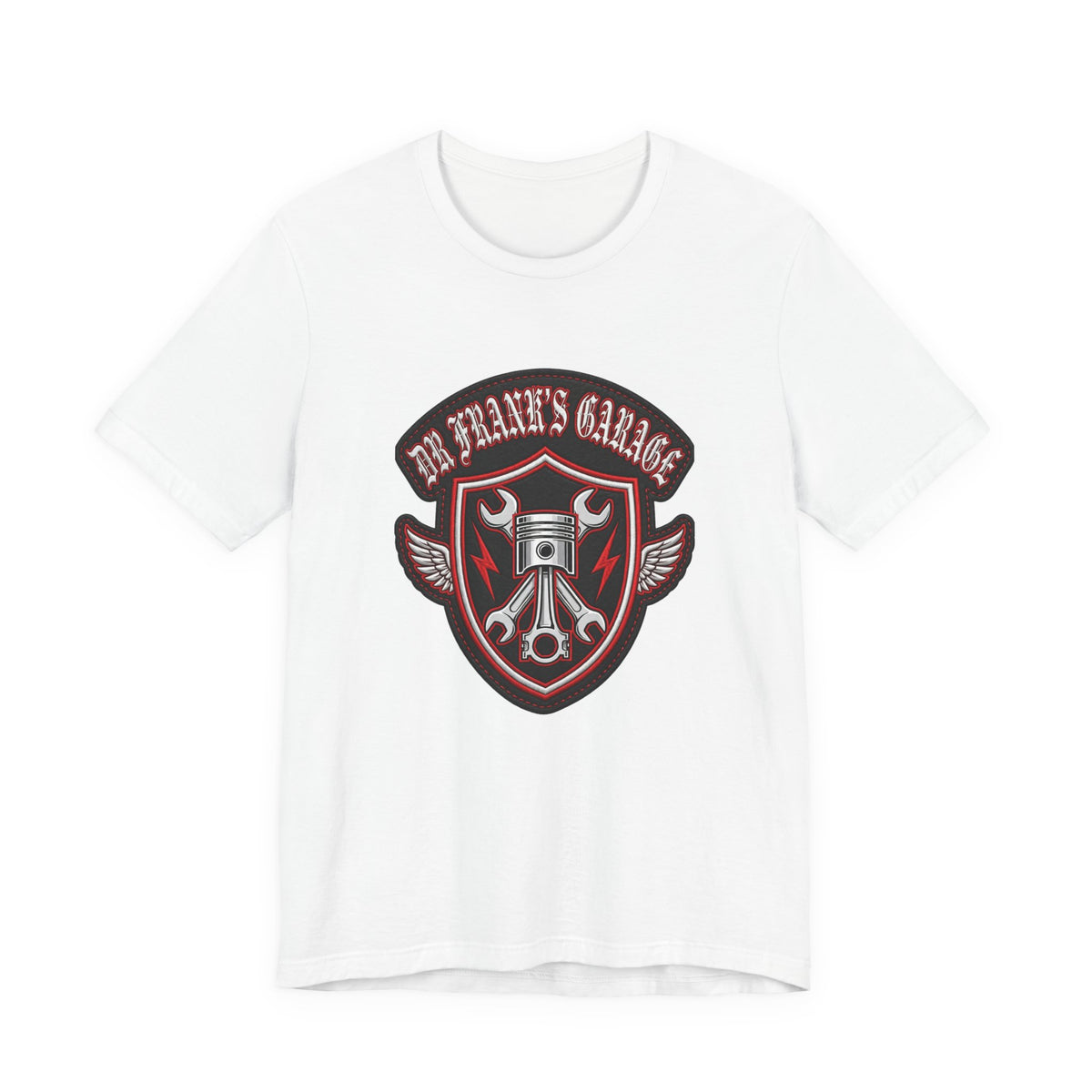 Gasoline Gothic Garage Tee - Dr. Frank's Garage, image 3