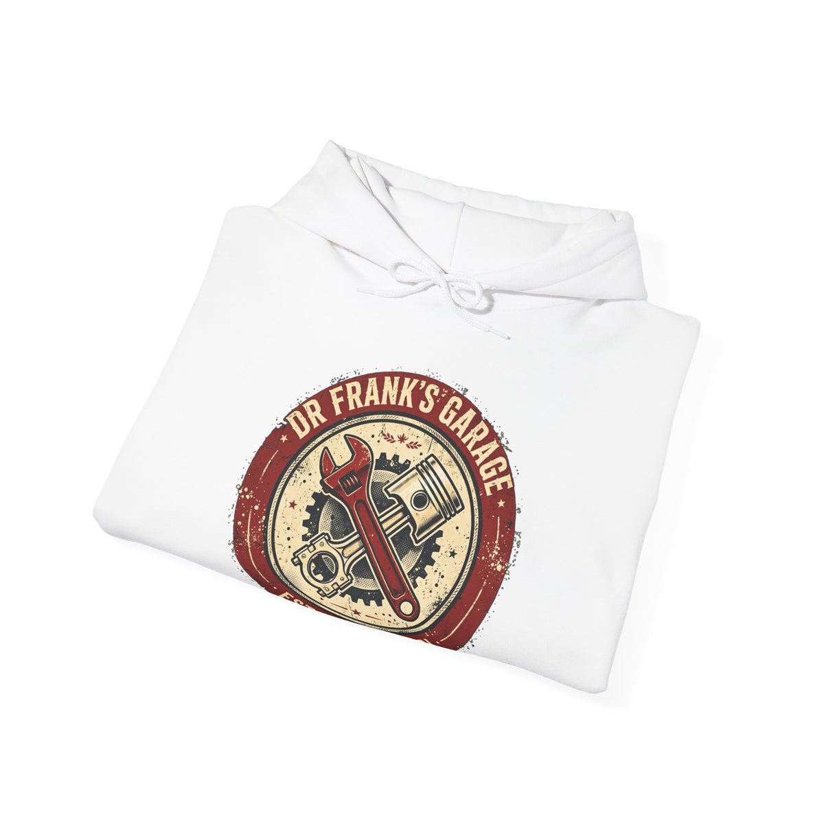 Vintage Badge Garage unisex hoodie with chest badge print, image 13