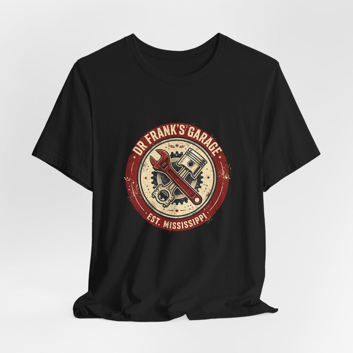 Vintage Badge Garage unisex tee with chest badge print, image 10