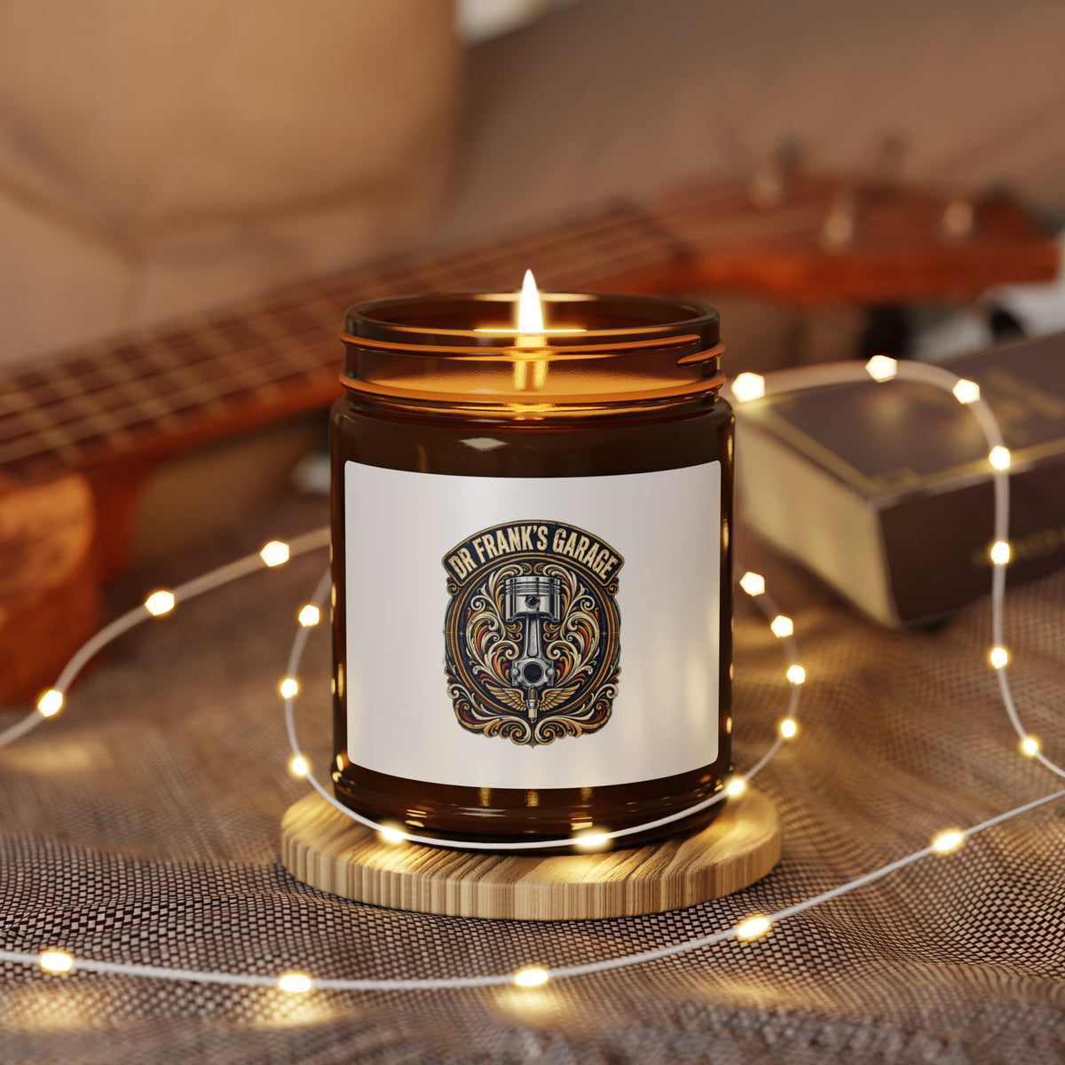 Winged Piston Holiday Candle in Amber – Garage Wear line by Dr. Frank's Garage, view 3