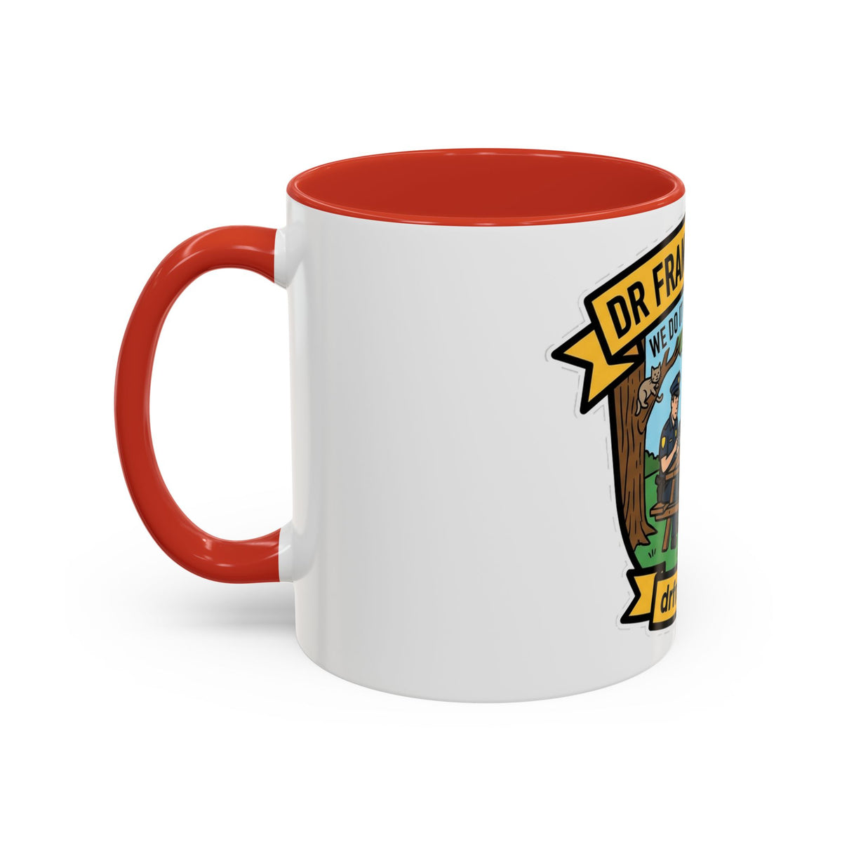 We Do It For The Gram ceramic mug with cop, firefighter and EMT