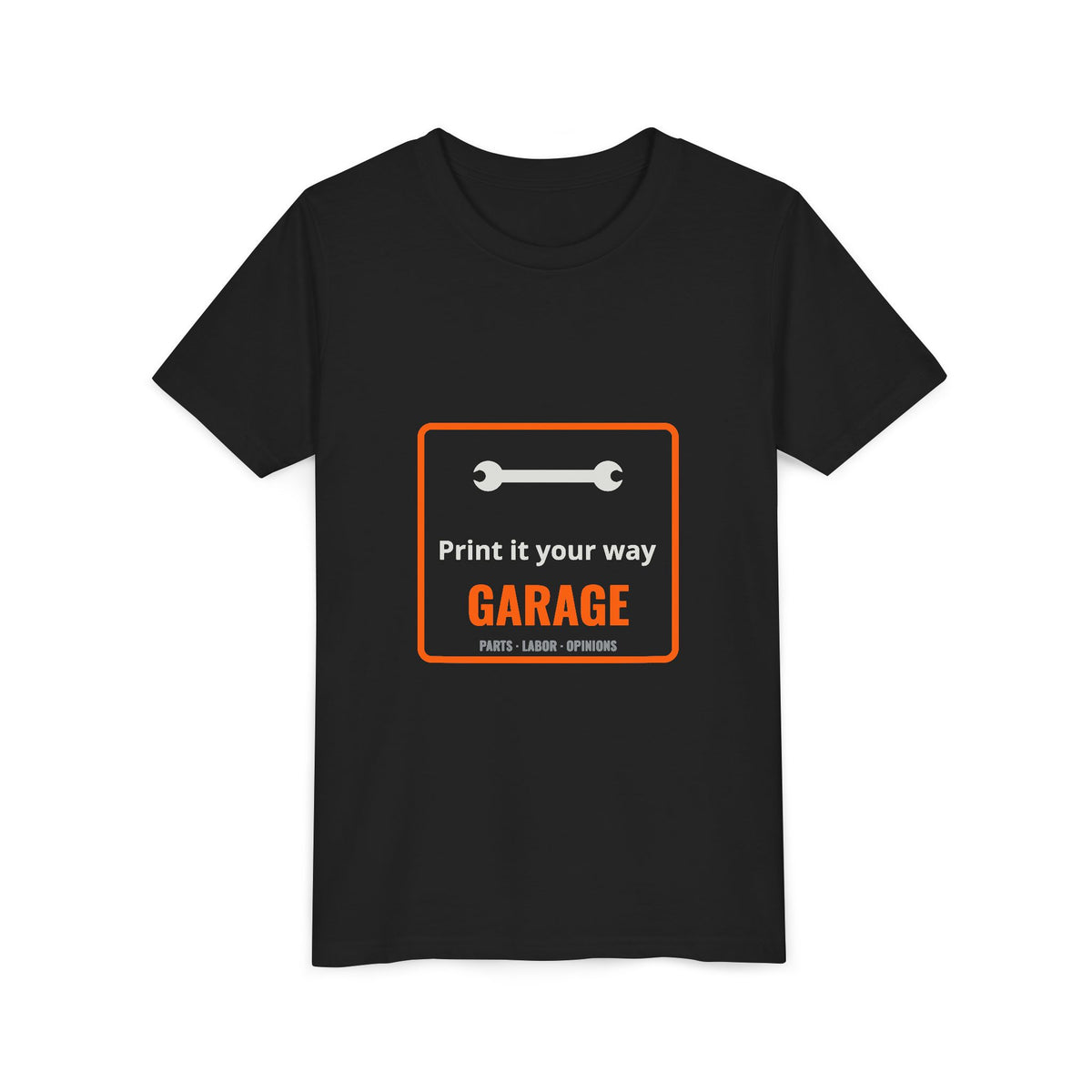 Personalized "___'s Garage" Youth Tee