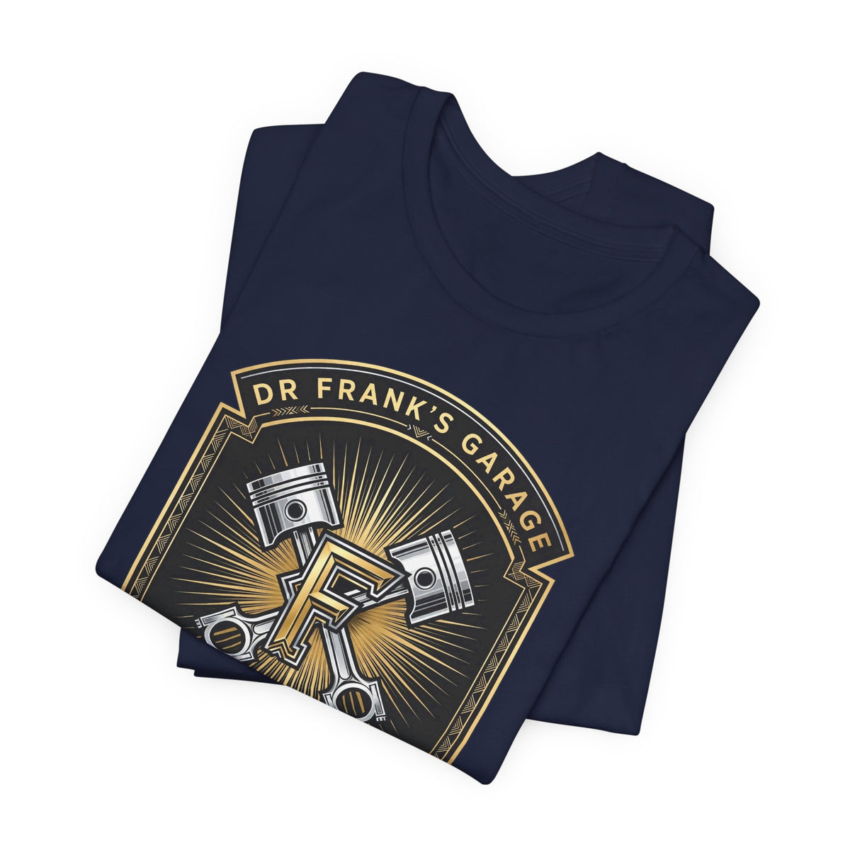 Gilded Pistons Garage Tee - Dr. Frank's Garage, image 8