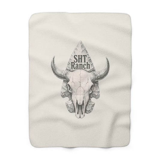 SHT Ranch Skull Sherpa Blanket – SHT Ranch & Rodeo line by Dr. Frank's Garage