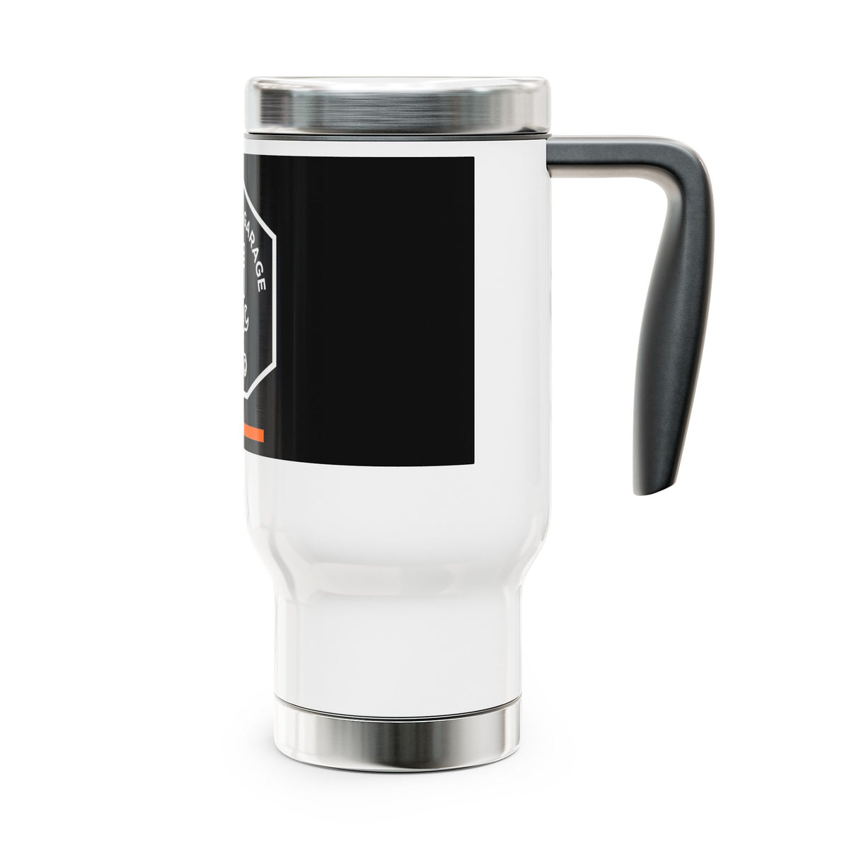 Monochrome Motor Garage Travel Mug 14oz - Dr. Frank's Garage, image 4