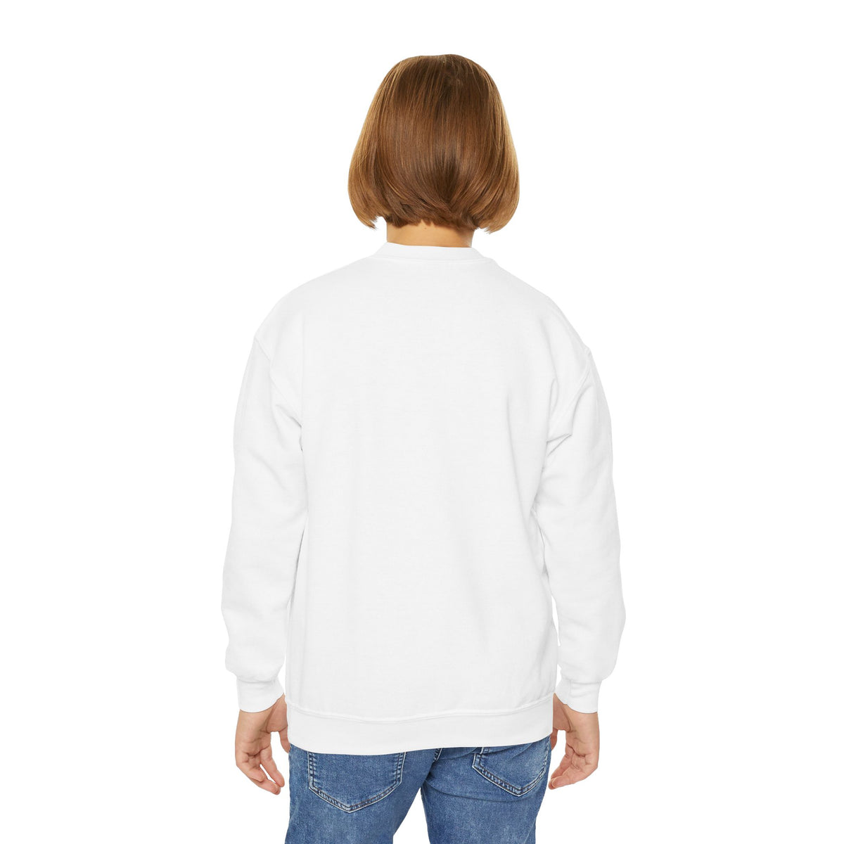Your Kid's Drawing Youth Fleece Crewneck – Finders Keepers line by Dr. Frank's Garage, view 5