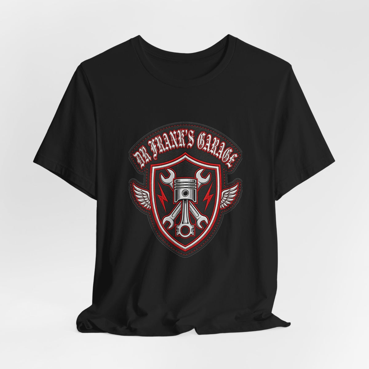 Gasoline Gothic Garage Tee - Dr. Frank's Garage, image 7