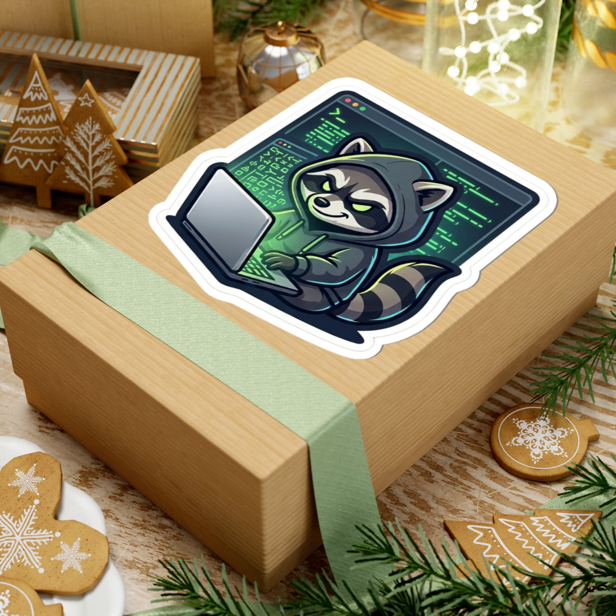 Hacker Raccoon Sticker - Dr. Frank's Garage