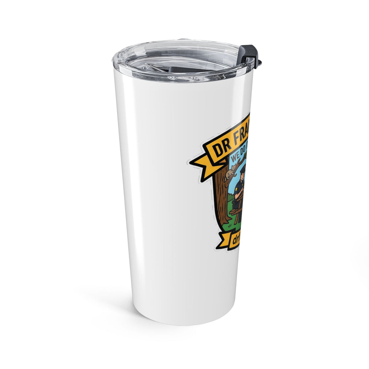 We Do It For The Gram 20oz tumbler, first responder badge