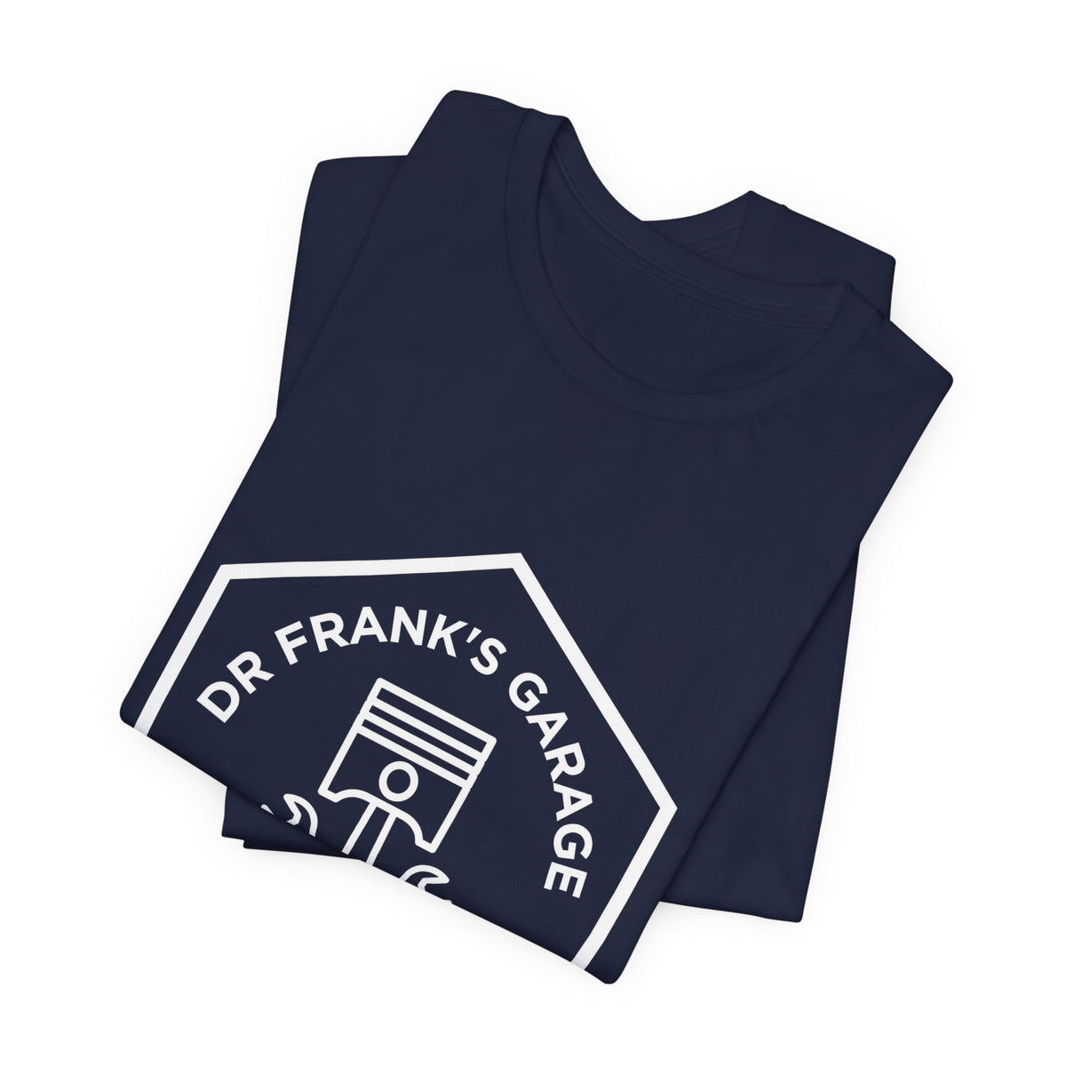 Monochrome Motor Garage Tee - Dr. Frank's Garage, image 7