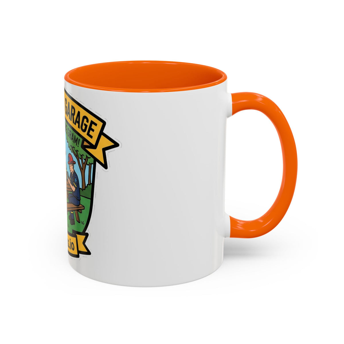 We Do It For The Gram ceramic mug with cop, firefighter and EMT