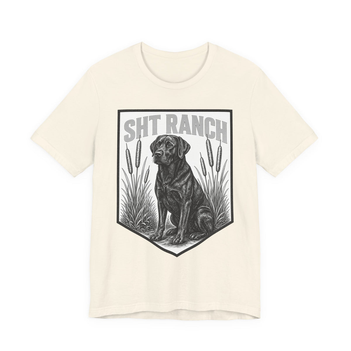 SHT Ranch Black Lab Tee in Natural – SHT Ranch & Rodeo line by Dr. Frank's Garage