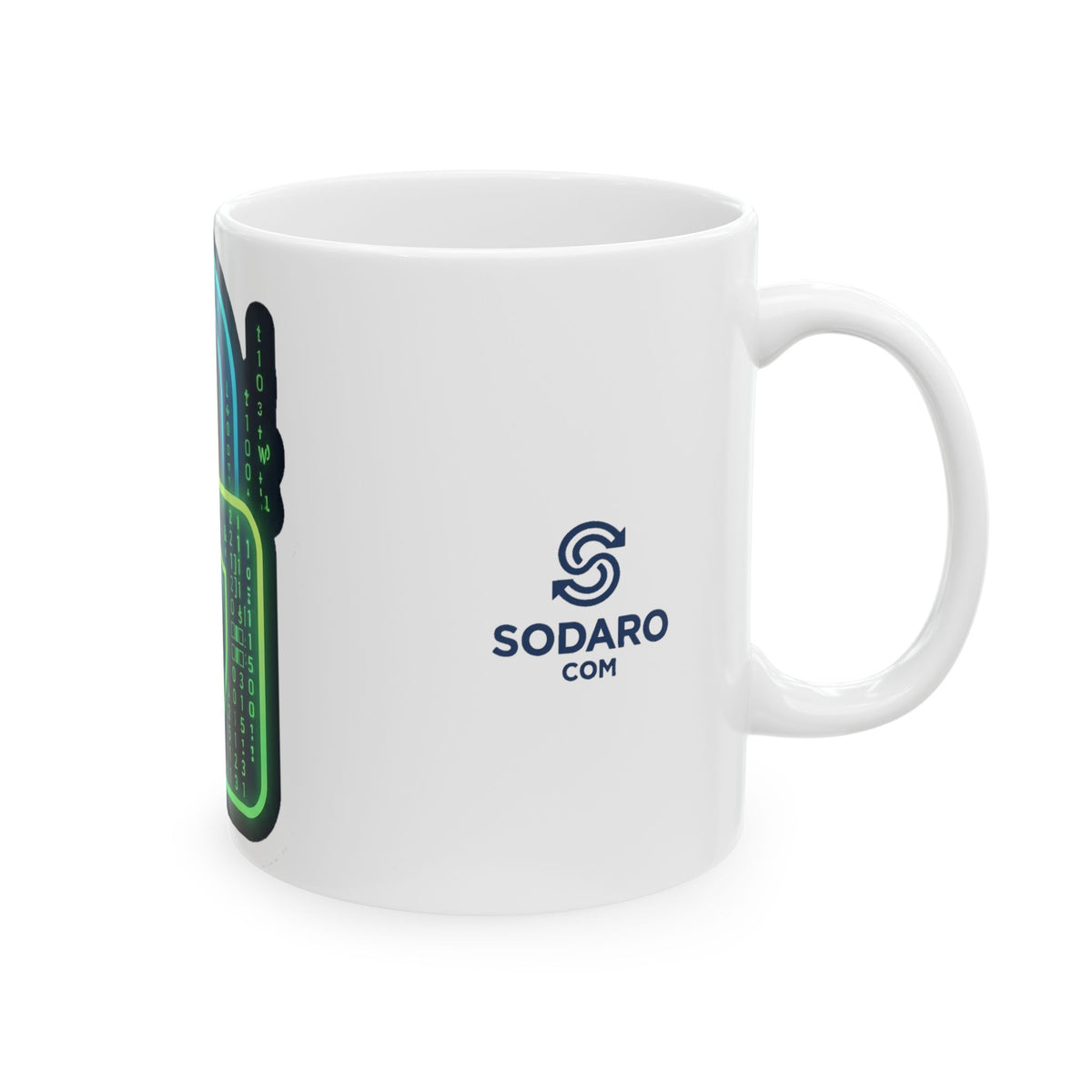 Neon Padlock Mug - Dr. Frank's Garage