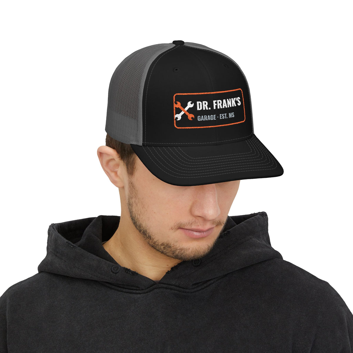 Dr. Frank's Garage Embroidered Trucker Cap